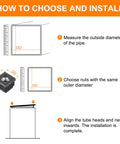 Guide on installing 4 Pieces M8 Threaded Tube Inserts For 0.79 By 0.79 Inch Square Tubes Black Plastic End Caps Chair Leg Plugs