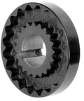 Heavy Duty Cast Iron S Flex Coupling Flange With 0.75 Inch Bore And 3.25 Inch Outer Diameter, featuring a robust design for alignment.
