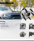 Front Wheel Hub Bearing Assembly For Chevy Cruze 2011-2015 1.4L 1.8L Fwd Direct Replacement close-up view with six lug bolts
