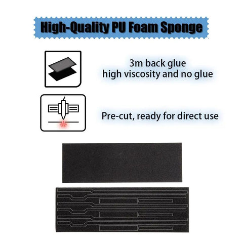 Precision Cut Self Adhesive Light Seal Foam Kit To Fix Light Leak Blues On Vintage Film Cameras, pre-cut PU foam strips.