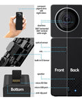 Diagram of Full Coverage 360 Indoor Security Camera With Two Way Audio, 1080p HD Live Video, highlighting features and components.