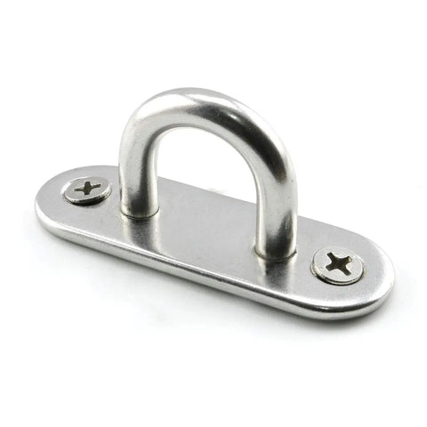 Rock Solid M8 Stainless Steel Ceiling And Wall Mount Hooks For Outdoor Hammocks And Patio Swings Heavy Duty Suspension Anchors with U Shaped Base Plate.
