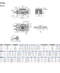 Built Badass Heavy Duty Rotary Cylinder Offering Smooth Ninety To One Eighty Degree Rotation For Killer Pneumatic Performance And Dependable Shop Floor Control Across The HRQ30 Line technical drawing with dimensions and specifications.