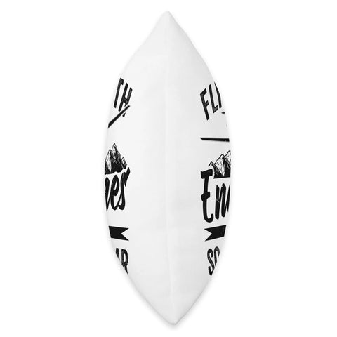 Side view of Dope Sailplane Throw Pillow For Aviation Enthusiasts And Glider Pilots Who Live For Soaring Skies