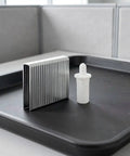 Hassle Free Shutter Repair Pins And Blind Slat Connectors For Plantation Windows And Wood Blinds with tilt clips displayed on a tray.