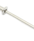 Size Forty Four Button Head Blind Rivets One Eighth Inch Diameter, 304 stainless steel fastener image, rugged use.