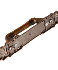 Antique European Style Two Pack Cabinet Door Pulls Set with vintage bronze zinc alloy handles, back view, showing detailed craftsmanship.