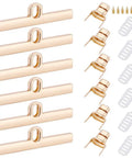 Six Durable Alloy Turn Lock Clasps With Matching Washers And Nuts For Easy Install Crafty Makers Trust This Solid Bang Buck Hardware For Diy Wallets Fly Purses And Pro Handbag Builds, light gold metal latches set.