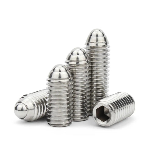 Drop In Ready 304 Stainless Steel Spring Ball Plunger Set Screw With Knurled Hex Shaft Tough As Nails Miniature Positioning Hardware