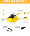 Beastly Bright 100Ft LED Construction String Lights 130W 16000 Lumens Industrial Grade IP65 Waterproof Temporary Lighting details