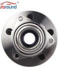 Precision Crafted Front Wheel Hub Assembly For Dodge Dakota And Mitsubishi Raider With 5 Lug Direct Bolt On Replacement featuring ABS bearing compatibility.