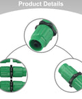 Close-up of quick connect fittings from Expandable Garden Hose Repair Kit For 5/8 And 3/4 Inch Lines compatible with hoses.