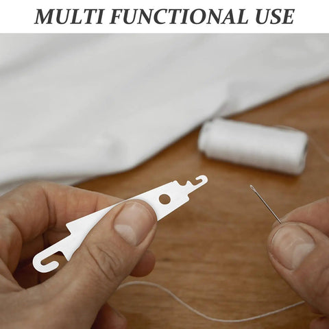 Stainless Steel Needle Threader Portable Threading Tool 60 Piece Set For Hand Sewing And Button Repairs Lightweight And Easy For Seniors Beginners And Elderly Users No Fuss Quick Stitch Access used with needle and thread