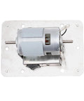 Powerful 100 Watt Mini Bench Grinder With Dual Wheels And Adjustable Speed For Smooth Wood Polishing And Steel Sharpening A Tight Little Workshop Essential, showcasing its motor.