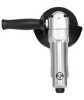 Heavy Duty Pneumatic Angle Grinder 5 Inch At 11000 Rpm top view showing ergonomic handle and grinder disc for metal cutting.