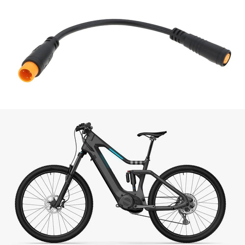 Two Pack 3 Pin Electric Bicycle Sensor Cables Waterproof Male To Female Connectors For E Bikes Upgrade And Maintenance