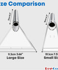 Universal Hand Tool For Truck Mount And Portable Extractor Vacuum Cleaners, Upholstery And Carpet Cleaning Attachment size comparison