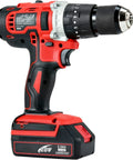 Compact 20V Cordless Drill And Impact Driver Combo Kit Featuring Brushless Motors with ergonomic handle and battery.