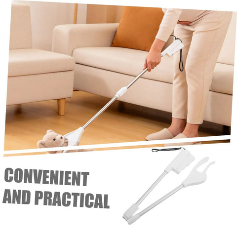 Long Reach Grabber Tool For Seniors 28 Inch Portable Reacher With Non Slip Grip And Stainless Steel Claw Ideal For Kitchen Balcony Home Care Travel The Ultimate Helper For Everyday Tasks At Home And On The Go, lifting a teddy bear