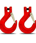 2 Pack G80 Clevis Slip Hooks 5 16 Inch Heavy Duty Chain Hooks Forged Tow Trailer Safety Hooks With 4400 Lbs Working Load Limit