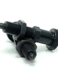 Premium M10 Index Plungers With Hex Collar And Locking Aluminum Spring Knob Lock Pin Screw Thread Rock Solid Grip for workshop use.