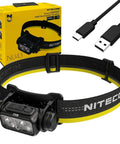 Nu43 Lightweight Rechargeable Headlamp Boss Level 1400 Lumens USB C Charging Included Eco Sensa Battery