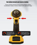 Heavy Duty Cordless Drill Kicking Serious Torque For Woodworking And Diy Projects Quick Change Chuck with one-button rotation feature.