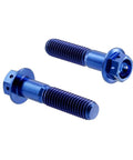 Aviation Grade Built Tough Blue Anodized Gr5 Titanium M8 X 1.25 X 40Mm Hex Flange Head Bolts safety wire ready