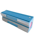 Heavy Duty Spirit Level Offering Hella Precise 0.02mm Measurements With Sturdy Construction And Crisp Vials For Quick Layouts and Reliable Performance On Any Job, blue aluminum frame, compact design.
