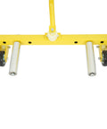Close-up view of the Straight Up Heavy Duty Rolling Tire Dolly Wheel Hauler Cart with adjustable lift and smooth rollers.