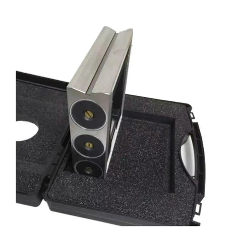 Tough As Nails Magnetic Spirit Level Featuring Dead On Precise Dual Vials And A Sturdy Right Angle Squaring Guide laid in hard case.