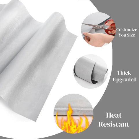 8 Piece Heat Press Pillow Bundle With Teflon Heat Transfer Pad And Heat Resistant Mat Set showing heat resistance features