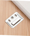 Tough As Nails Stainless Steel Wall Panel Clips And Furniture Buckle Clamps featuring smooth surface and durable design on wood.