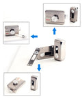 Premium Electronic Deadbolt Door Lock Featuring Smooth Wireless Remote Controller Access Top Tier Anti Tamper Design Hella Secure Keyless Entry For Residential Protection with mounted hardware and key mechanism.