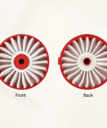 Front and back view of Must Have No Fuss High Density Replacement Filter For V20 Cordless Stick Vacuum CMCVS001D1, Compatible With Black Decker.