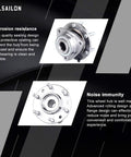 Front Wheel Hub Bearing Assembly For Chevy Trailblazer Gmc Envoy Buick Rainier 513188 featuring corrosion resistance and noise immunity.