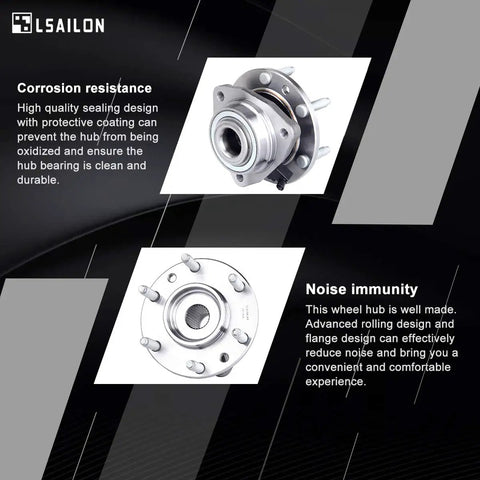 Front Wheel Hub Bearing Assembly For Chevy Trailblazer Gmc Envoy Buick Rainier 513188 featuring corrosion resistance and noise immunity.