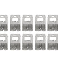 No Sweat Tool Free Solar Mounting Brackets 10 Pack Slick PV Quick Install Fasteners in professional grade zinc aluminum finish.
