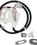 Washer Lid Lock Replacement Kit Model Specific For WH08X32697 And WH01X27954 Not Universal Includes Lock Harness White Bezel And Strike For Metal Lids DIY Friendly Install showing components and wires