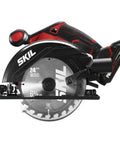 Heavy Duty 20V Cordless Circular Saw With Kickass Battery Life And Smooth Wood Cutting Performance For Weekend Warriors Hella Easy Handling side view with 6.5 inch blade.