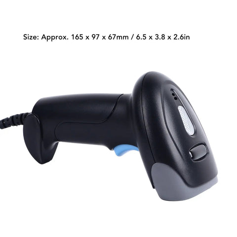2D Barcode Scanner With Lightning Fast Accurate Scanning Wired USB Handheld Reader for Laptops PCs Cashier Desks Supermarkets