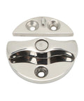 Heavy Duty Boat Door Catch Latch Slick Operating One Eighty Rotation Universal Marine Hardware Top Shelf Yacht Accessory Premium Mirror Polish Stainless Steel, close-up view.