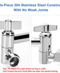 Adjustable Shower Arm Universal Connection And 11 Inch Extension Arm With Tilt Easy Install Anti Leak Chrome Finish For Most Showers