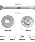 Super Sturdy 24 Inch Stainless Steel Shower Grab Bar That Actually Holds Tight Wall Mounted Bathroom Safety Rail For Seniors parts and dimensions