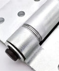 Heavy Duty Industrial Refrigeration And Commercial Oven Door Hinge Rock Solid Steel Casting close-up showing smooth rolling hinge mechanism.