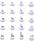 TopShelf Phillips Pan Head Machine Screws And Hex Nuts Metric Assortment Kit Featuring 850Pieces Of JobsiteGrade Stainless Steel Hardware For NoFuss Daily Repairs with assorted sizes and hex nuts.