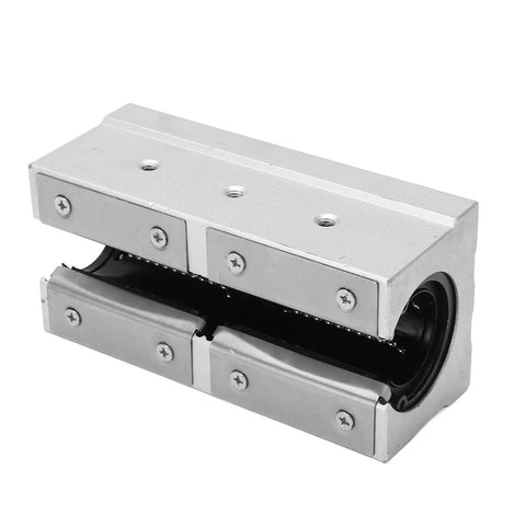 SBR30LUU Linear Guide Pillow Block With Hardened Chrome Steel Shaft And Heavy Duty Aluminum Housing, showcasing linear motion design.