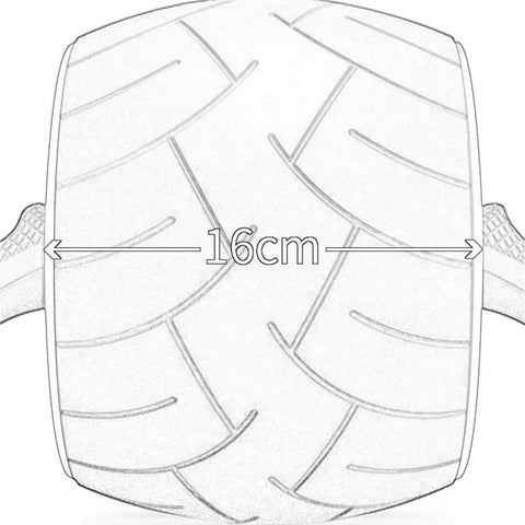 Heavy Duty Solid Steel Ab Roller Wheel Core Training Equipment Silent Glide Rolling Non Slip Handles 16cm wide wheel detail