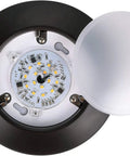 LED Flush Mount Ceiling Light 6 Pack, 16.5W Each, 1100 Lumens, 5000K Bright White, Bronze Trim, showing internal components