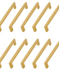 Solid Brass Cabinet Handles Set Of 10 Antique Square Drawer Pulls For Bathrooms Wardrobes Doors And Dressers Includes Screws